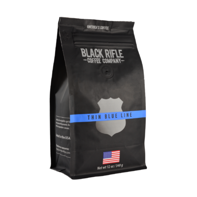 Black Riffle Company Coffee - Thin Blue Line  - Ground - 12oz Bag (Medium Roast) -  PLEASE BE AWARE THE COFFEE IS EXPIRED READ BELOW
