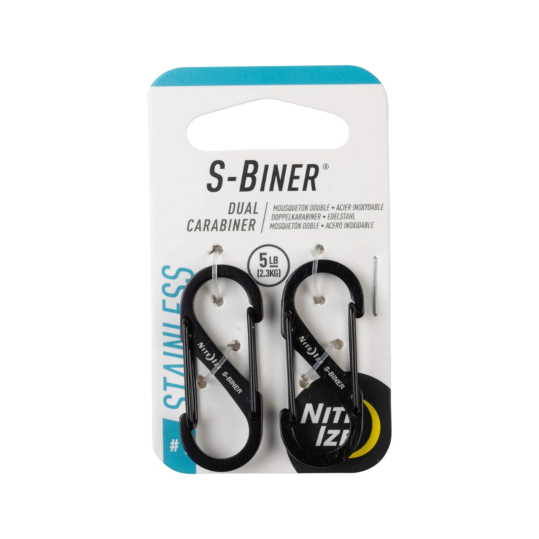 Nite-Ize S-Biner Twin Pack Size #1 Carabiner