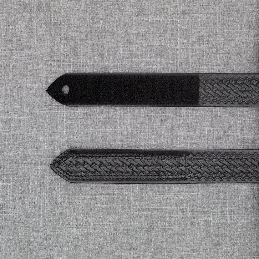 Boston Leather 1 3/4" Hook and Loop Tipped Belt - Basket Weave