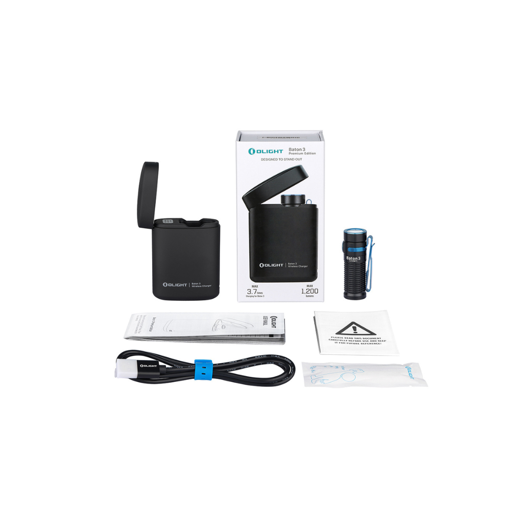OLight Baton 3 Premium Edition + Wireless Charger