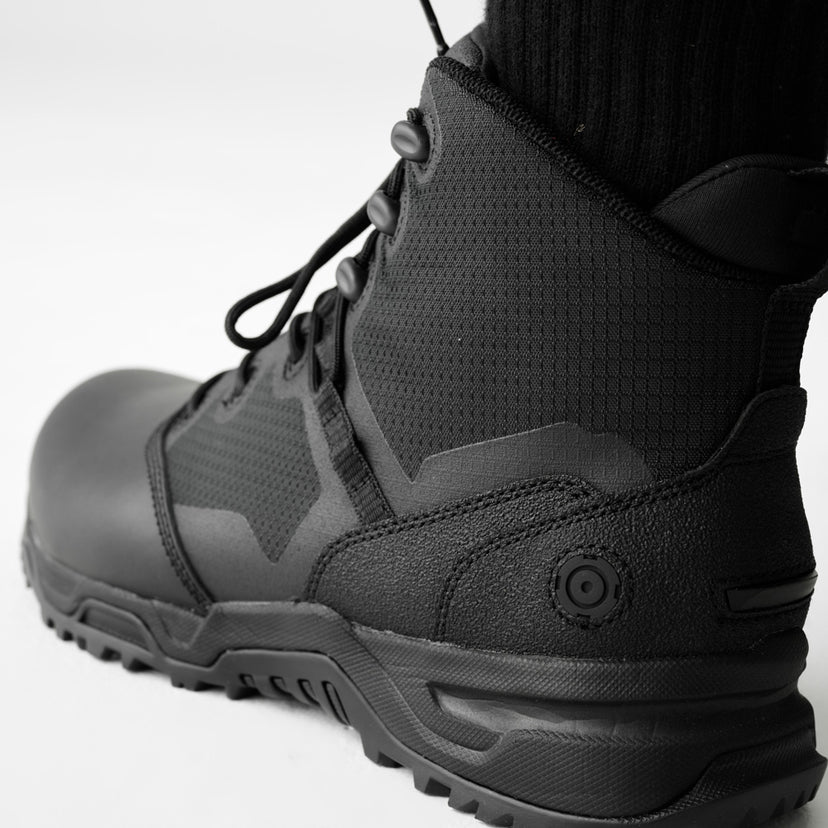 Original SWAT Alpha Fury 6"Side Zip WP Polishable Toe Boot