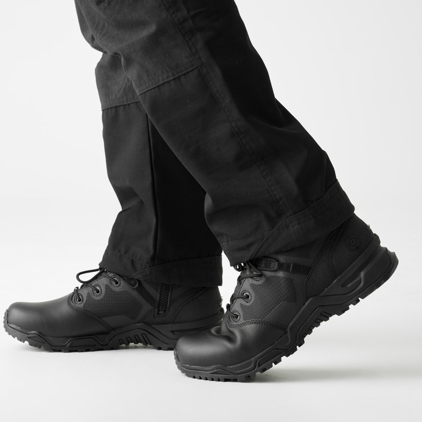 Original SWAT Alpha Fury 6"Side Zip WP Polishable Toe Boot