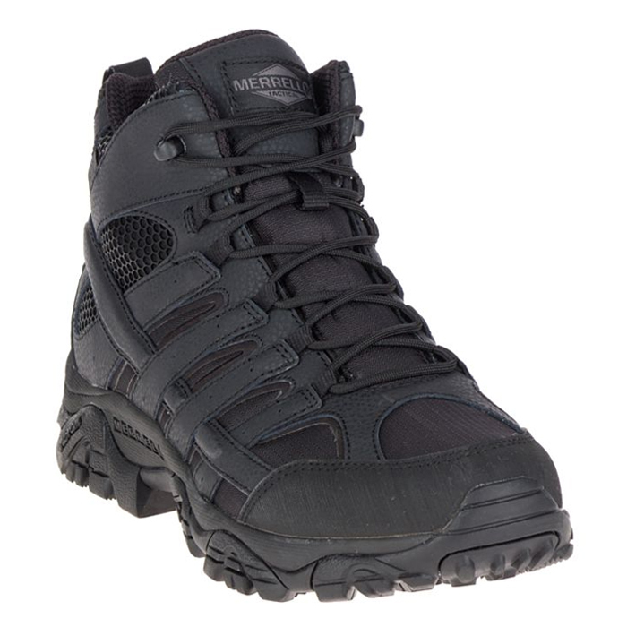 Merrell Tactical Men's MOAB 2 Mid Tactical Waterproof Boots - Black (DC)