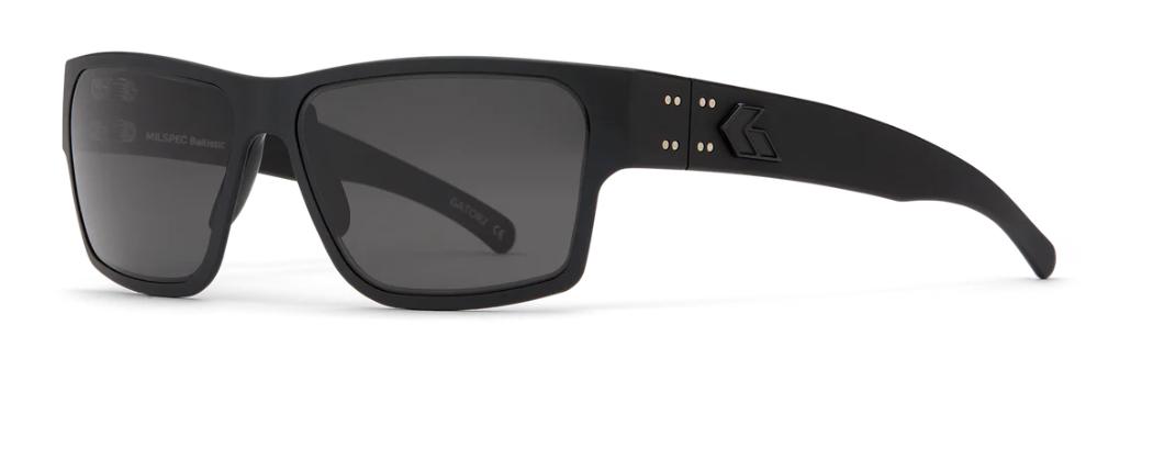 Gatorz Eyewear - Delta - Black Anodized w. Black Logo - Ballistic Smoke  Lens & Anti-Fog
