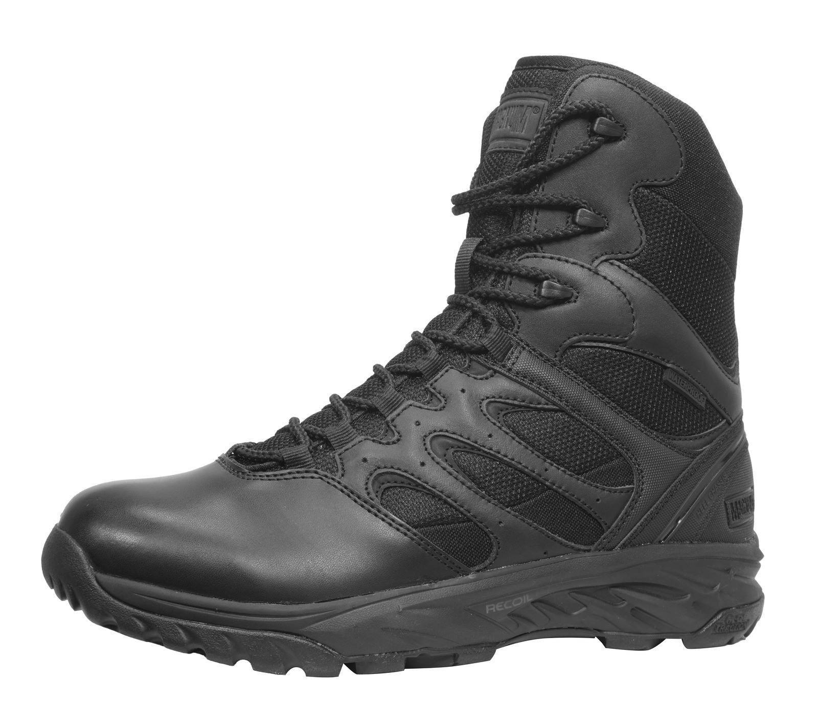 Magnum Boots Wild-Fire Tactical  inches - Side Zip - Waterproof I-Shield  - Black