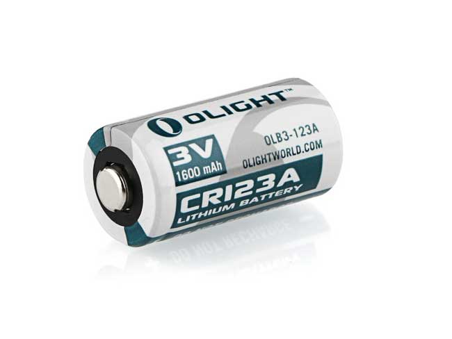 Olight 1600mAh CR123A Lithium battery two pack OLB-CR123A