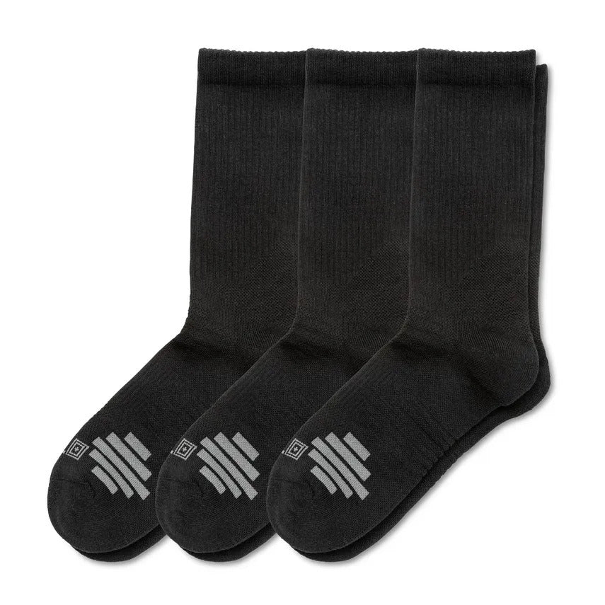 5.11 Tactical Duty Ready Plus 3 Pack Crew Socks