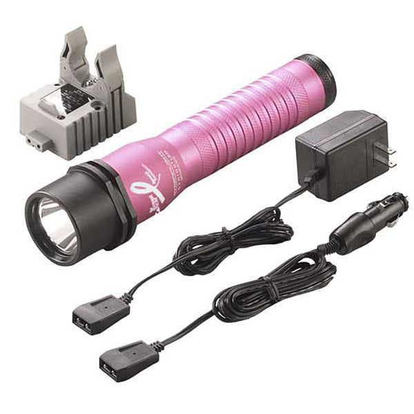 Streamlight Pink Strion LED with 120V AC/12V DC 1 Charger Ba