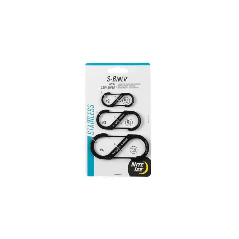 Nite-Ize S-Biner Dual Combo Sizes #2,3 & 4 Carabiner