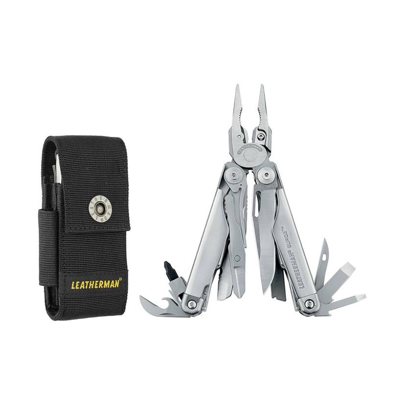 Leatherman w/Leather Sheath Surge Stainless Steel Multitool