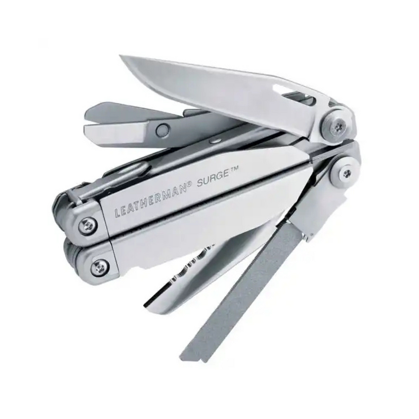 Leatherman w/Leather Sheath Surge Stainless Steel Multitool