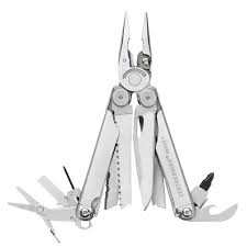 Leatherman w/Nylon Button Sheath Sidekick Stainless Steel Mu