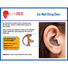 CODE RED Silicone Left Ear Mold