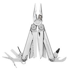 Leatherman w/Nylon Button Sheath Wave Plus Stainless Steel M