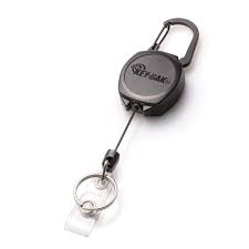 Key-Bak Sidekick 24" Kevlar Cord Retractable Keychain & Badg