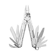 Leatherman w/Nylon Button Sheath Rebar Stainless Steel Multi